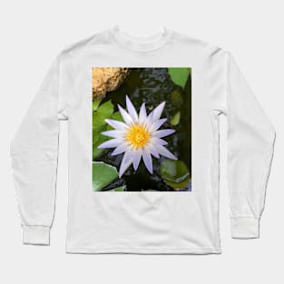 Purple-tinged water lily Long Sleeve T-Shirt